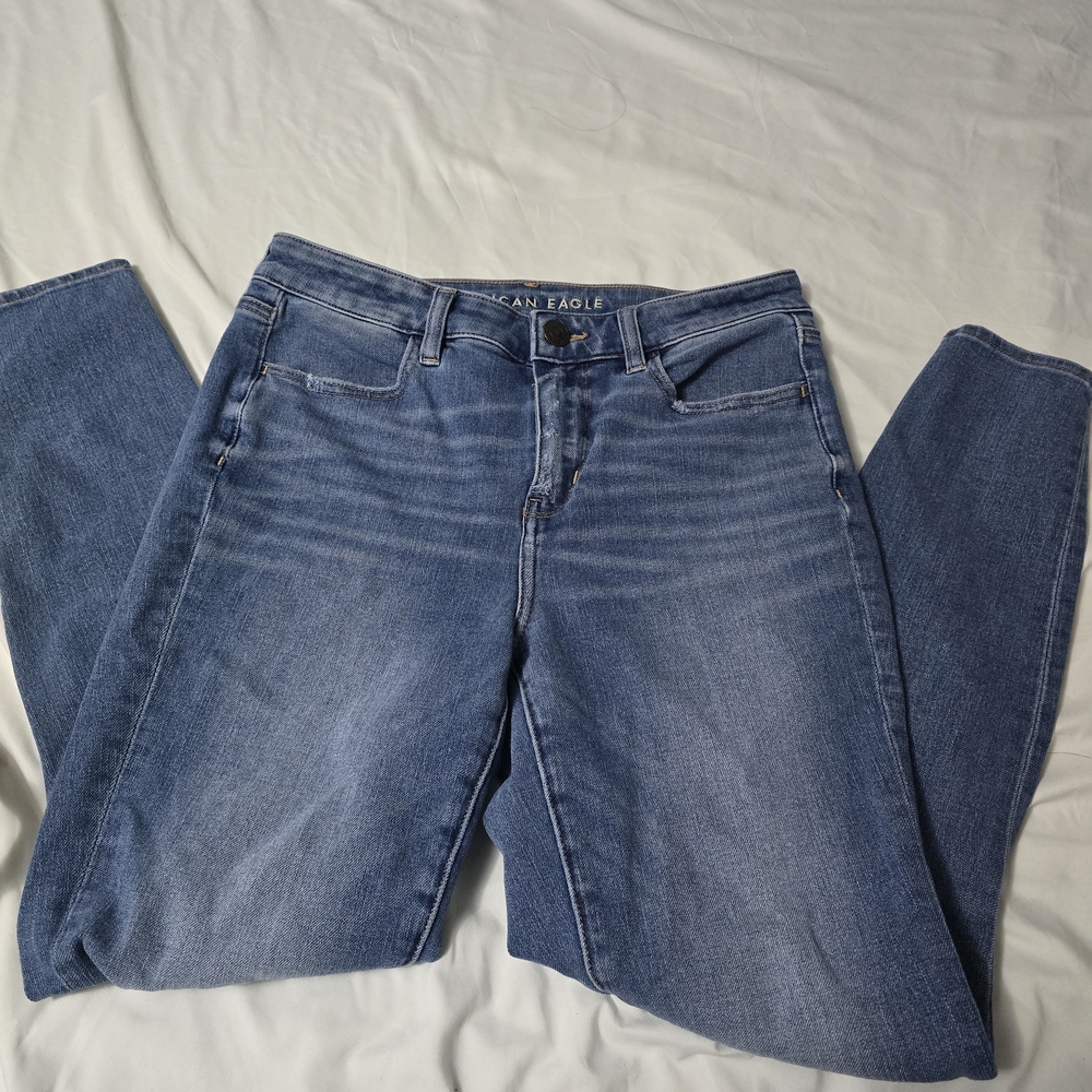 American Eagle Outfitters Women's Classic Blue Skinny Jeans